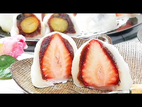 レンジで簡単【いちご大福】スイーツ女子＆初心者＆スイーツ男子必見♪