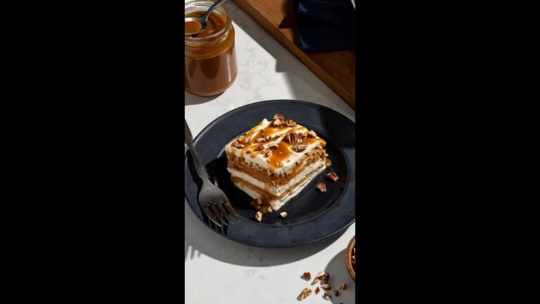 Pumpkin Cheesecake Lasagna🧡 #shorts #pumpkinseason #thanksgiving #dessertrecipes