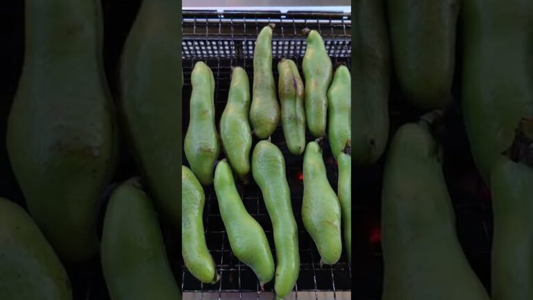 BBQ!ナウ😁そら豆じっくり焼いてます～!①