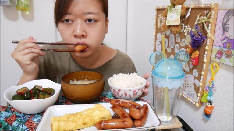 【最後の晩餐2】きゅうりのきゅーちゃんとウィンナーと卵焼きと玉ねぎの味噌汁【リクエスト】