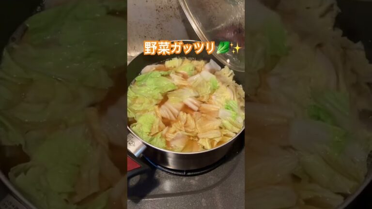 スープ餃子🥟✨#餃子 #豆腐 #白菜 #vlog