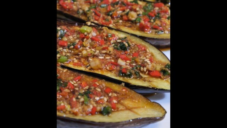 びっくりするほどジューシーで美味しいナスのステーキ | ナス料理 / ナスレシピ #Shorts