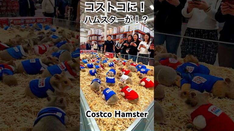 『コストコ』で ハムスター が売ってた！！！🫢😯😲【ゴールデンハムスターおもしろ動画】 これは、フィクションです🤣🤣🤣 #shorts