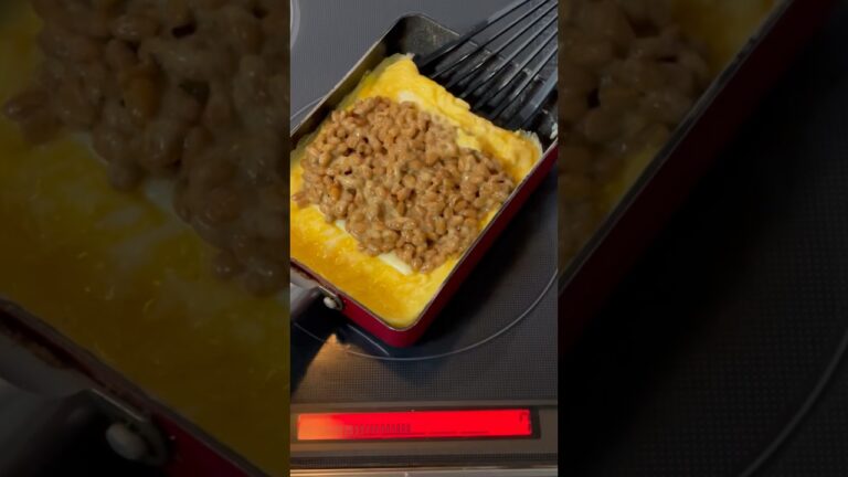 納豆巻き卵焼き#cooking #料理 #朝ごはん