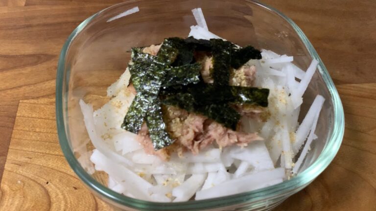 【ツナマヨ大根サラダ】ツナ缶と大根で簡単に1品増やせます。