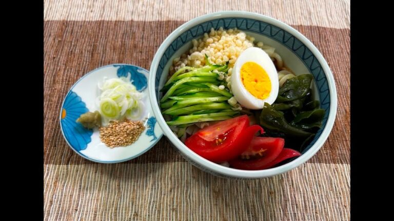 【和食】自家製つゆの冷やしたぬきうどん（クックハンド2023/6/28放送）