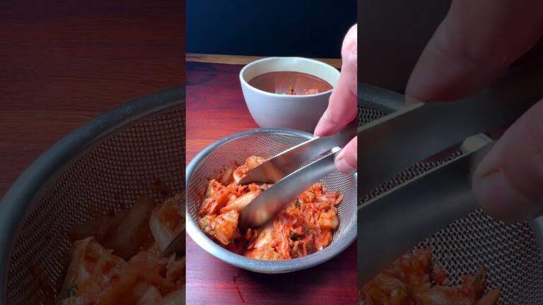 白菜キムチのそうめん #shorts