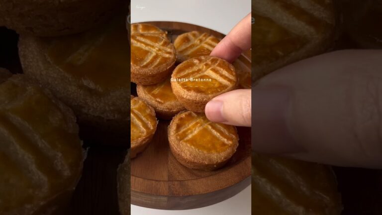 バター濃厚🧈✨/セルクル要らずのガレットブルトンヌの作り方 #クッキー #recipe #food #cookies #baking
