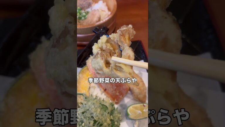手打ちそば×天ぷら×ミニ丼！那須塩原「季流正照庵」 #那須塩原グルメ #そば #天ぷら #丼