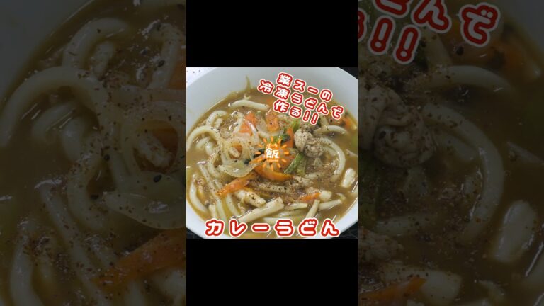 業スーの冷凍うどんで作る!!カレーうどん