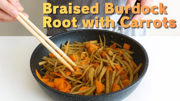 Easy Kinpira Gobo Recipe — Crunchy Burdock and Carrot in Sweet Soy Sesame Glaze | Perfect for Rice