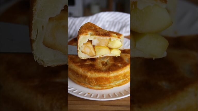 材料3つ！アップルパイ作り方。 #food