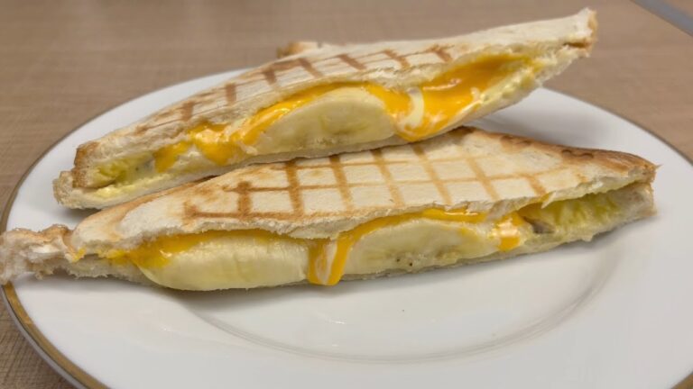 バナナのホットサンドを作りました【簡単レシピ】