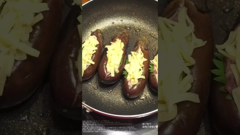 坊さんの気絶をアレンジしてみた！！〜チーズとろり〜ナスの肉詰めの作り方 #shrots #ショート#ナスレシピ #簡単レシピ #晩御飯