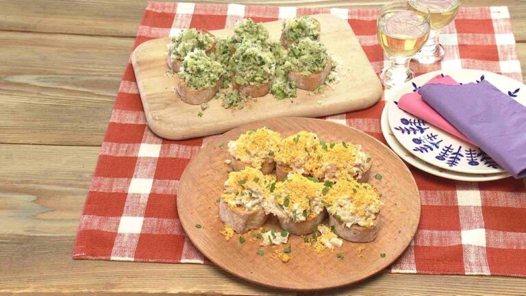 【3分クッキング公式】ブロッコリー＆ベーコンのブルスケッタ／ツナのミモザ風ブルスケッタ