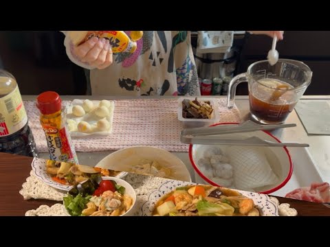 2025年12月8日　八宝菜､マカロニサラダ､インスタで見た大根のパリパリ漬けなど夕ごはんをつくる。