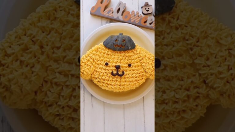 みんなはハロウィンするのかな？ラブブケーキ作れないから思い出ケーキ投稿させてもらいます😅#ハロウィン#ハロウィンケーキ#キャラケーキ#ケーキ作り#ポムポムプリン