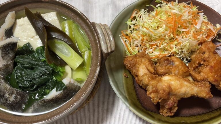 鱈ちりとから揚げ