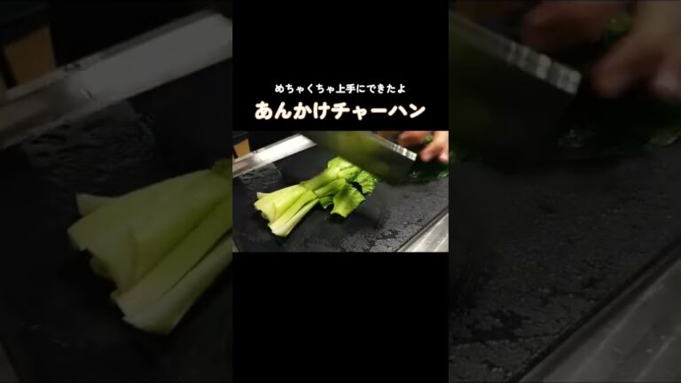 １人暮らしの晩ご飯　あんかけチャーハン　#shorts