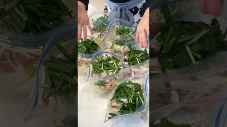 ズボラさんでもこれさえ知っておけば一生役立つ！私の冷凍鍋セットの作り方#冷凍野菜#冷凍ストック#一人鍋#作り置き
