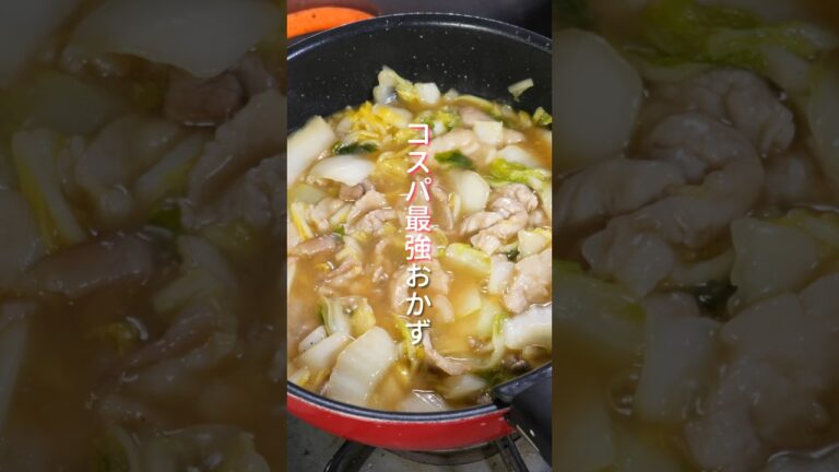 もはや飲み物です。白菜と激安豚こま肉で感動の美味しさ「うま煮豚こま白菜」 #shorts  #料理 #簡単レシピ