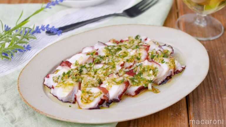 【たこのカルパッチョ】10分でパパッと完成！パーティにもぴったり♪