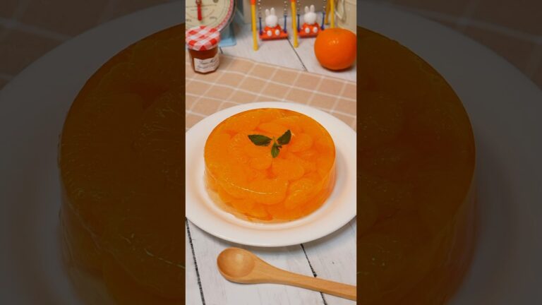材料2つ！爽やかみかんゼリー 2 ingredients! tangerine jelly  #Shorts #recipe #asmr #手作りスイーツ #簡単レシピ