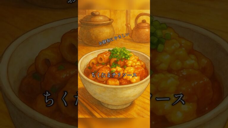 お財布に優しい！エビより美味しいかも？『ちくたまチリソース』　#ちくわ#チリソース#卵 #簡単レシピ #quickrecipe #foodie