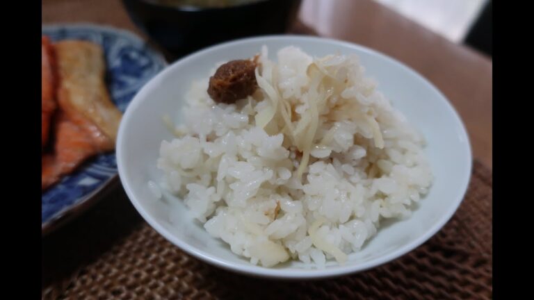新生姜の炊き込みご飯♪（レシピの説明あります♪）