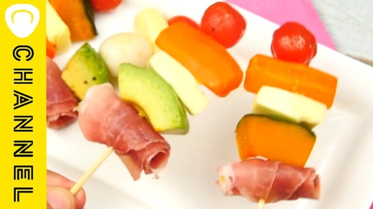 いろいろ野菜とチーズの生ハム串｜C CHANNELレシピ