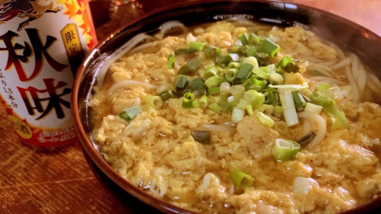 寒い日に心からあったまろう。フワトロで簡単ポカポカ『卵とじうどん』【疲れた人に夜食を届ける出前店】