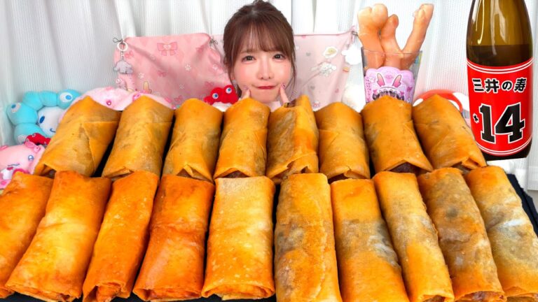 【大食い】春巻きパリパリ【ASMR】