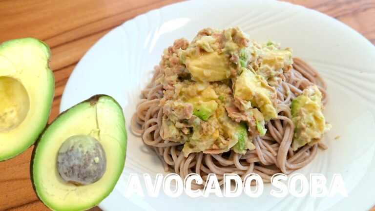 Easy Refreshing Avocado Soba Noodle / Recipe 簡単！さっぱりアボカドマヨそば　レシピ