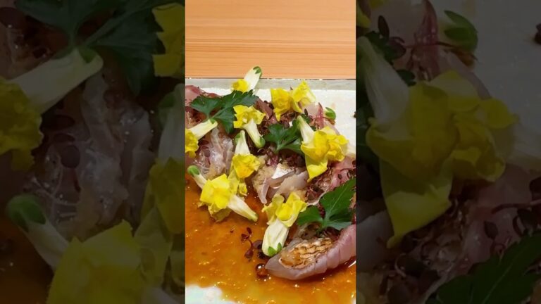 【鮮度抜群】鯛の和風カルパッチョ#sushi #osakafood #大阪寿司 #大阪グルメ #鯛のカルパッチョ #心斎橋グルメ