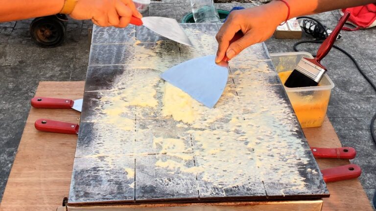 高温鉄板スイーツ職人Street food made with high-temperature iron plate Bangkok Street Food master craftsmanship