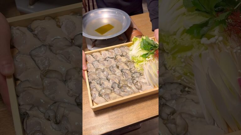 寒い冬に最高な大粒の牡蠣しゃぶしゃぶは最高！【愛知 貝しぐれ】