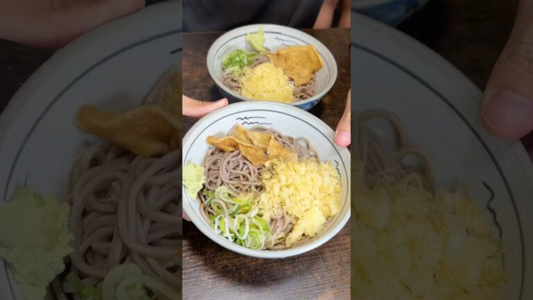 【岐阜・京町】地元で100年以上愛される冷やしたぬきそば  #japanesefood #ジョイ飯 #shorts