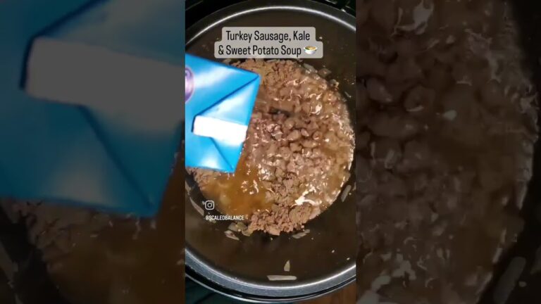 Turkey Sausage, Kale, Sweet Potato Soup 🍲