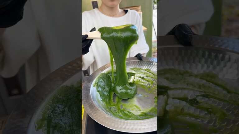 もっちもちの抹茶わらびもち🍵#京都グルメ#japanesefood