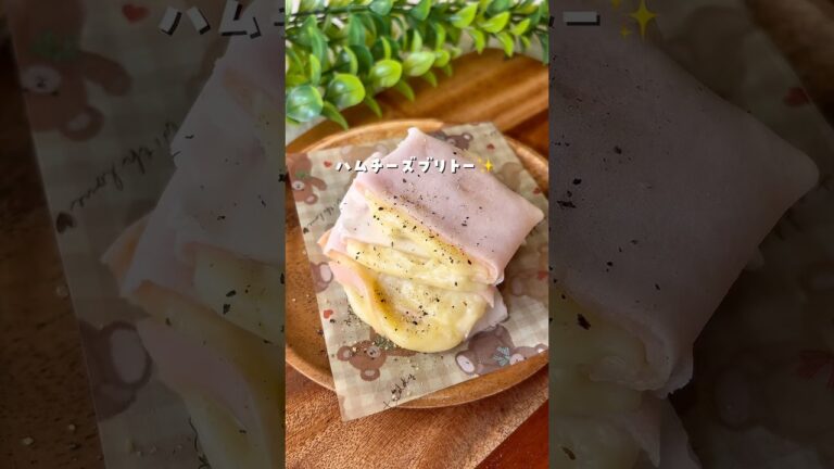 ハムチーズブリトー✨