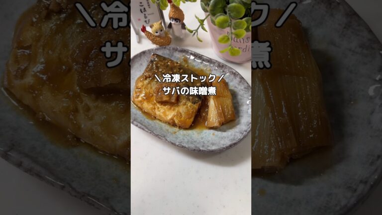 え？10分でこの味…？冷凍しただけで“煮込んだ鯖味噌”になる理由　#shorts #冷凍ストック #簡単レシピ