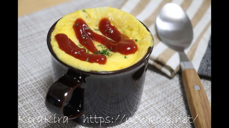 レンジで簡単！マグカップオムライス。タケムラダイさんのレシピ
