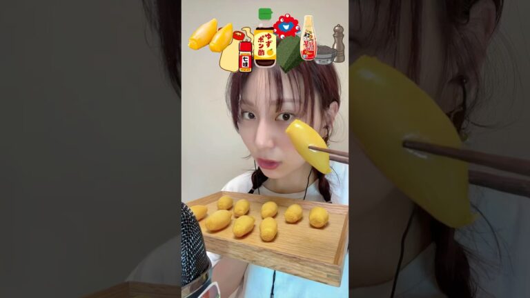 【今流行りの子持ちヤリイカ挑戦してみた🦑】#asmr#子持ちヤリイカ