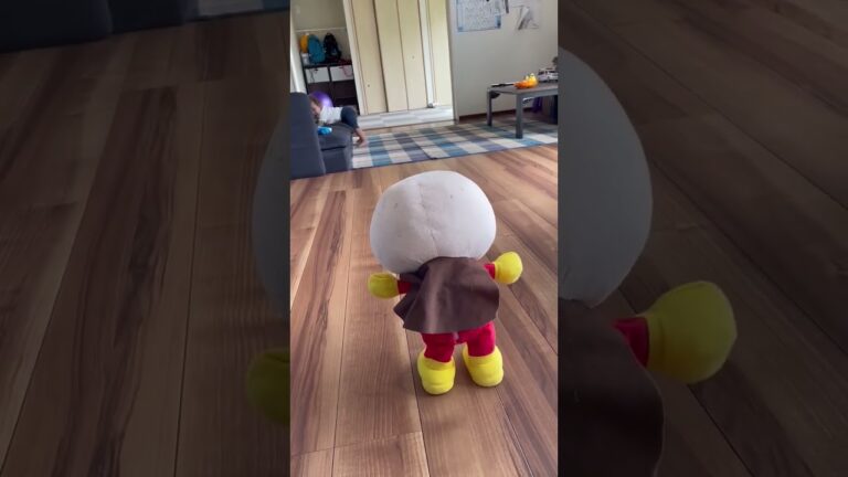 しゃべるアンパンマンに怖いみたい😂😂😂#mygrandson #anpanman #jojackjapanlolamiyazaki