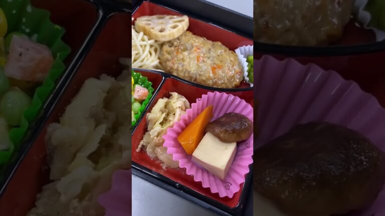 根菜入り鶏つくねハンバーグ787kcal#shorts 仕出し弁当