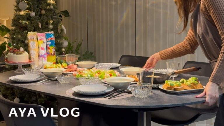 2日分のクリスマスディナー🎄親子で作る簡単メニューとレシピ📝猫と子どもとの暮らし｜vlog