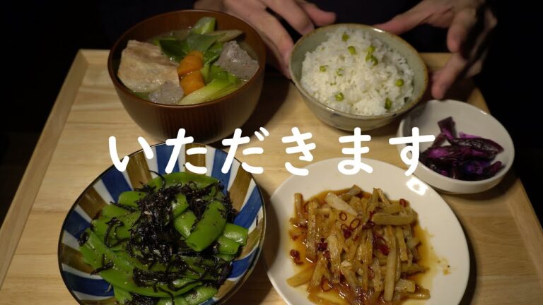 【ASMR/自炊】豚汁定食を食べる音【咀嚼音/Eating Sounds/Mukbang】