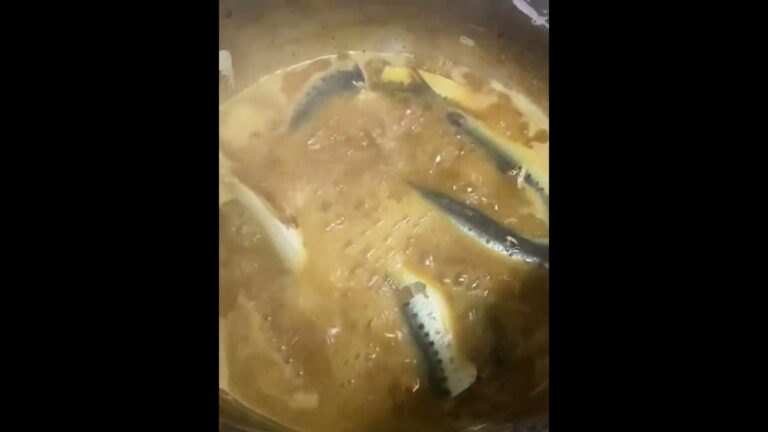 イワシの味噌煮作ってます。