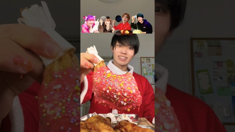 色んなクリエイターのクリスマスチキン食べてみた🍗🎄#クリスマス #足の爪