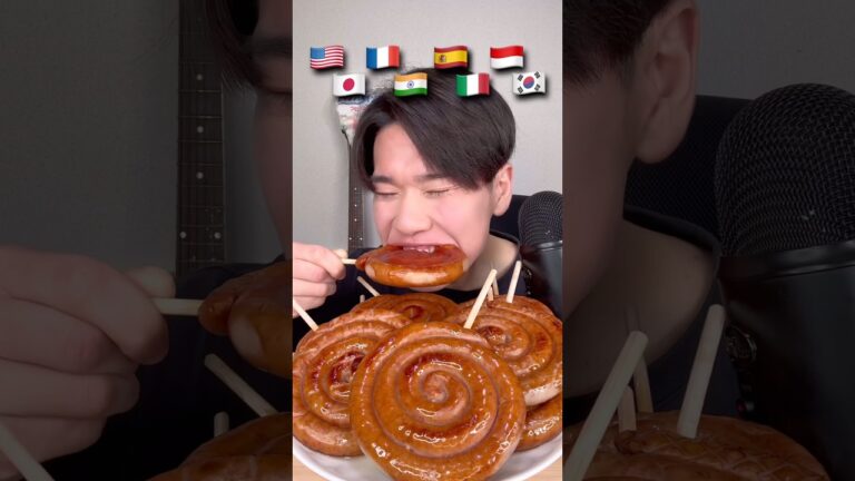 ソーセージをグローバルスタイルで爆食い#shorts #モッパン #ソーセージ #mukbang #asmr #asmreating #チートデイ
